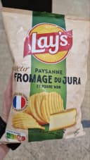 Lays. paysanne - fromage du jura et poivre noir